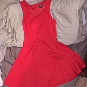 Red cocktail dress